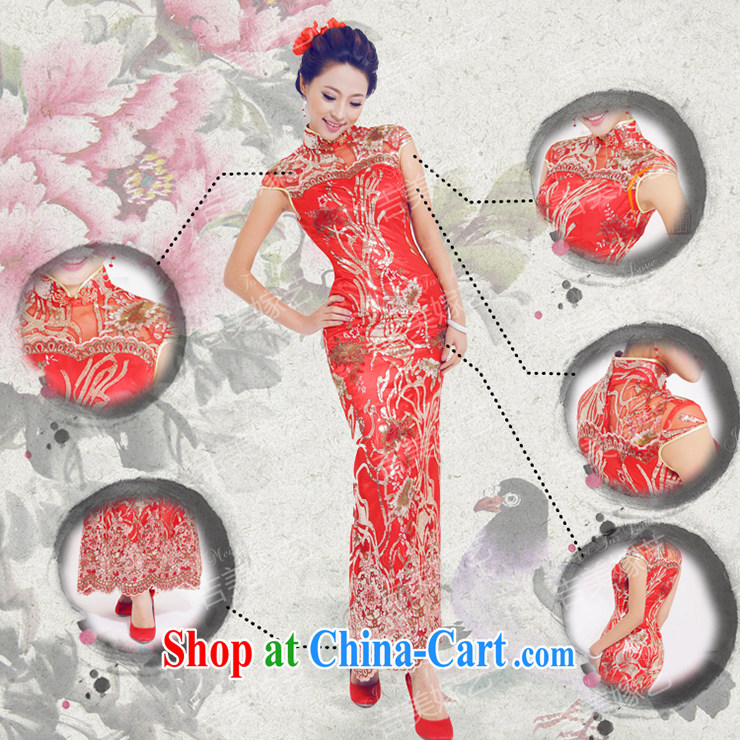 Vladimir Putin, and the wedding dresses, marry us arts 2015 new bag shoulder Chinese bridal dresses long QP 619 bridal dresses red M pictures, price, brand platters! Elections are good character, the national distribution, so why buy now enjoy more preferential! Health