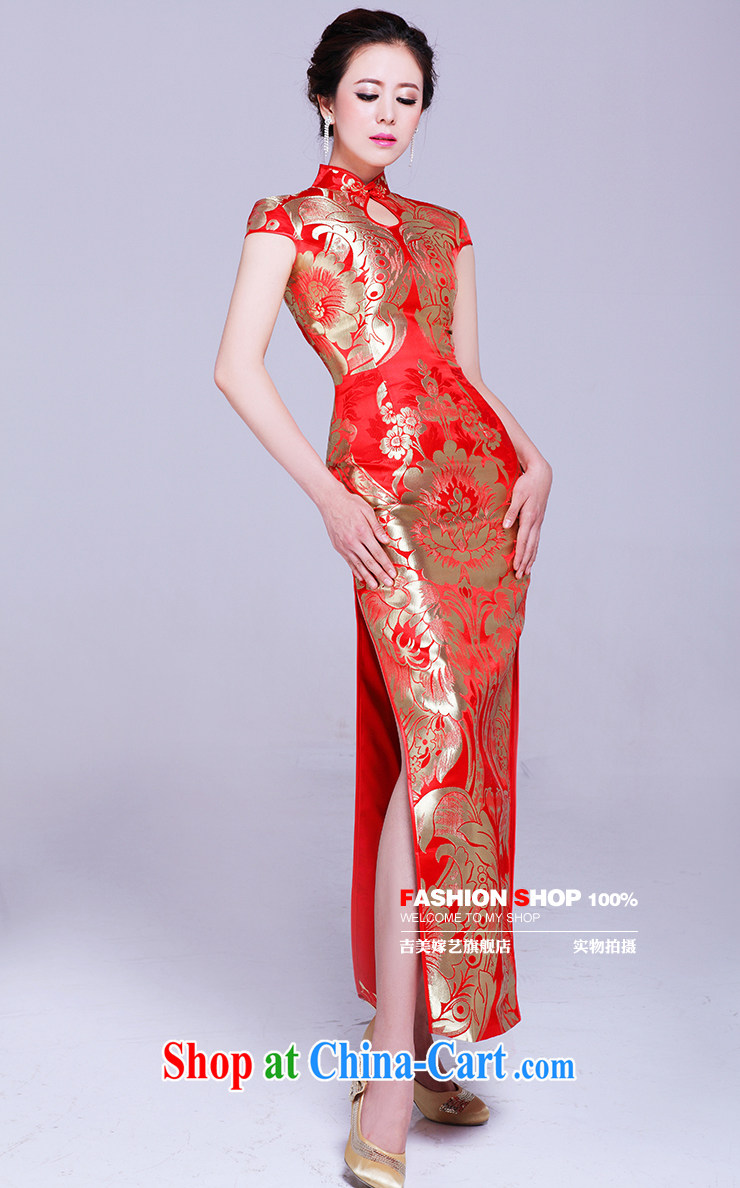 Vladimir Putin, and the cheongsam Brocade wedding dresses Jimmy married arts 2015 new bag shoulder Chinese long 654 bridal dresses long XL pictures, price, brand platters! Elections are good character, the national distribution, so why buy now enjoy more preferential! Health