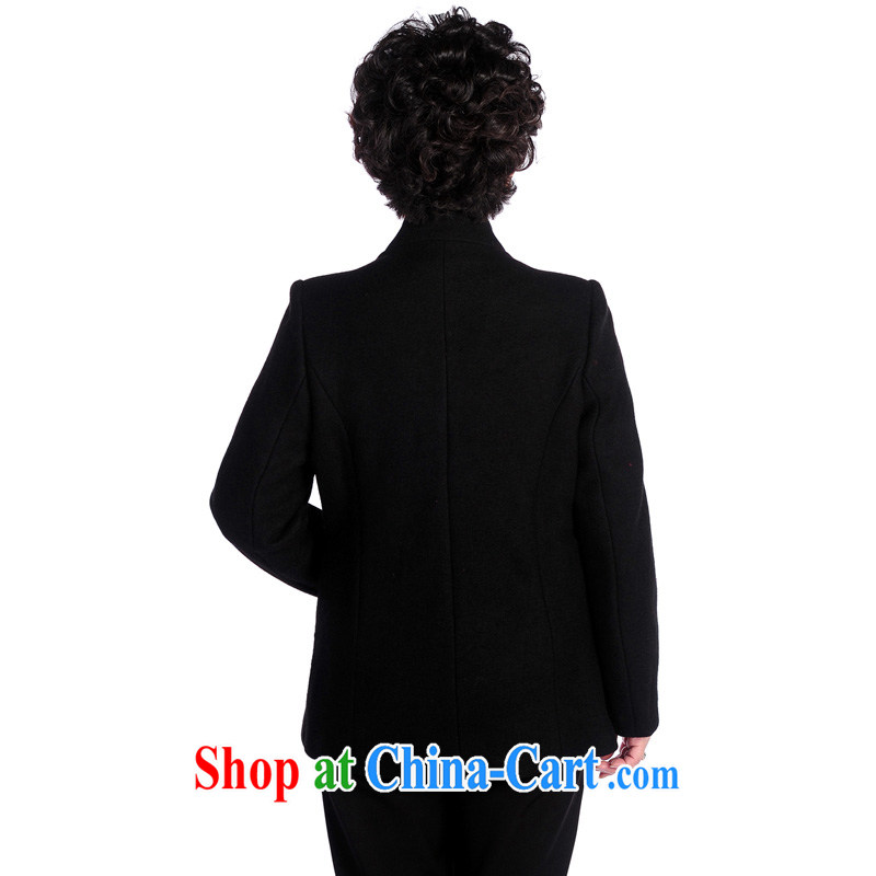 To Simitis, older women with mother spring loaded new stylish and relaxed tang on the T-shirt jacket T - fear of the collar Tang black 4XL, Simitis, and shopping on the Internet