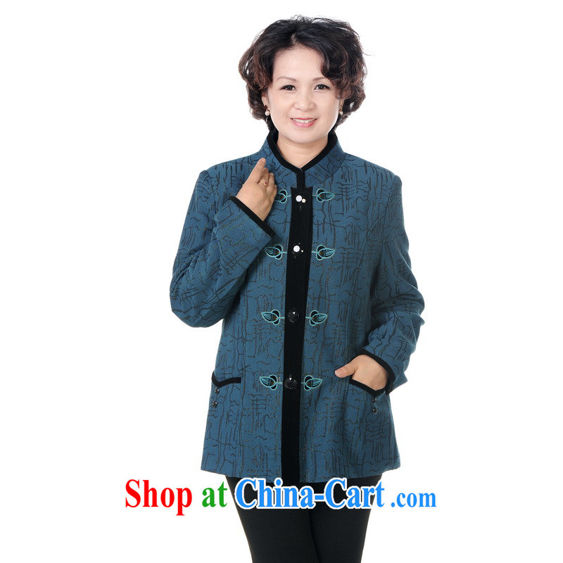 To Simitis 2014 spring new female, for the Netherlands, the charge-back Tang jackets Z - Law, embroidery Tang blue XXXXL, Simitis, shopping on the Internet