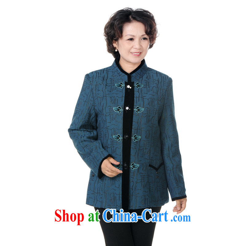 To Simitis 2014 spring new female, for the Netherlands, the charge-back Tang jackets Z - Law, embroidery Tang blue XXXXL, Simitis, shopping on the Internet