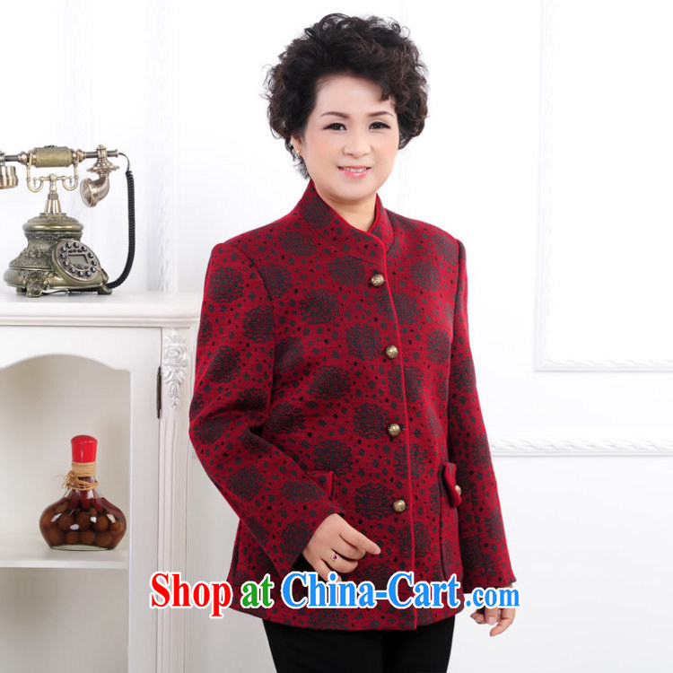 To Simitis 2014 spring new women in older mothers with a collar for stamp duty and stylish Tang jackets Y-bong-stunning wool Young Soo-hee spend blue XXXXL pictures, price, brand platters! Elections are good character, the national distribution, so why buy now enjoy more preferential! Health