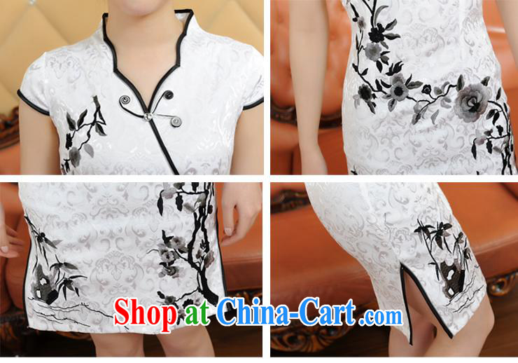 ADDIS ABABA, Ms Elsie Leung at the 2015 spring and summer new and exquisite embroidery, classic and elegant qipao Q 05,660 white XXL pictures, price, brand platters! Elections are good character, the national distribution, so why buy now enjoy more preferential! Health