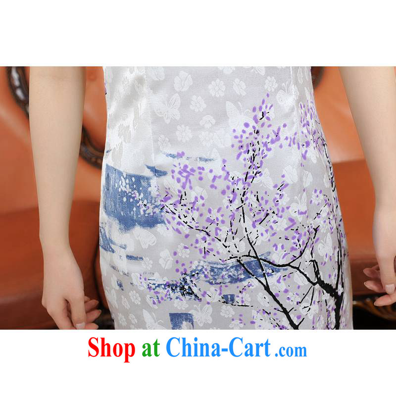 ADDIS ABABA, Ms Elsie Leung at the 2014 spring and summer new environmental protection, printing and dyeing robes Q 07,220 white XXL, Addis Ababa, Ms Elsie Leung D (BesoVand), online shopping