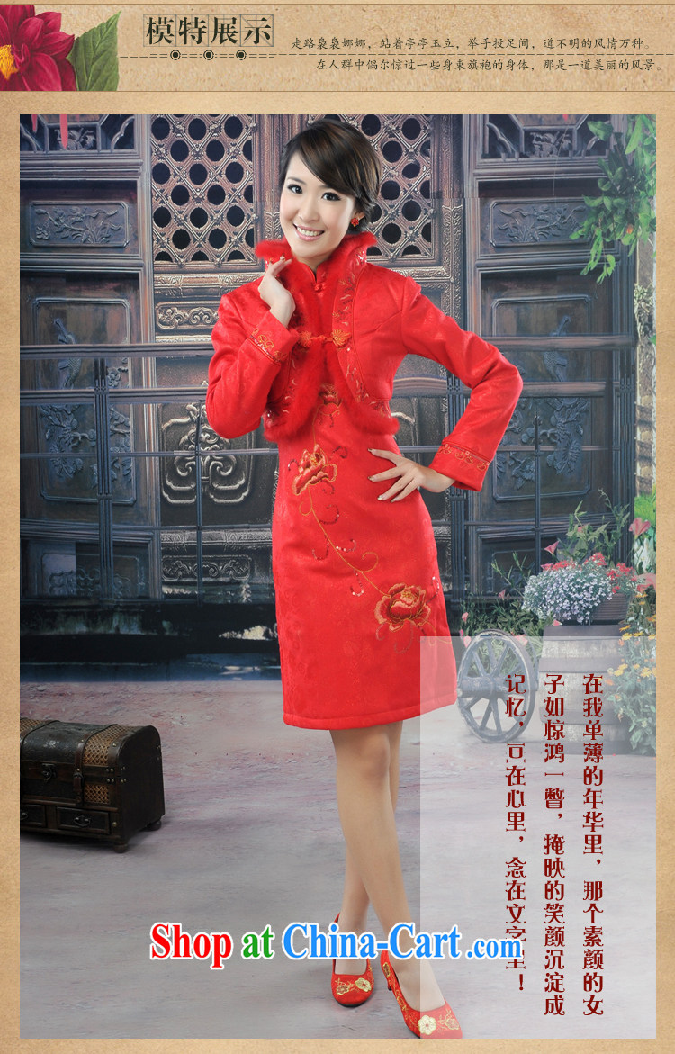 Morning, 2014 bridal fall and winter marriage improved cheongsam quilted bows Chinese long-sleeved gown Red Pink GP 0189 pink XL pictures, price, brand platters! Elections are good character, the national distribution, so why buy now enjoy more preferential! Health