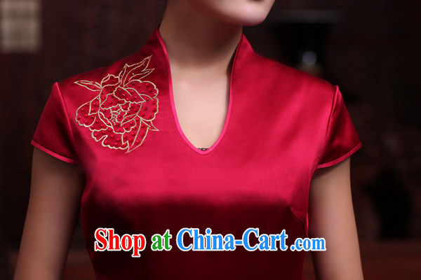Birds love between iris 2015 spring new hand made embroidered hot drill heavy Silk Cheongsam improved QD 443 dark - pre-sale 20 days XL - pre-sale 20 Days pictures, price, brand platters! Elections are good character, the national distribution, so why buy now enjoy more preferential! Health