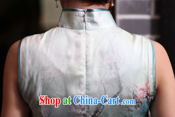 Bird lovers of national spread spring 2015 the new improved stylish sleeveless Silk Cheongsam QD 438 figure XXL pictures, price, brand platters! Elections are good character, the national distribution, so why buy now enjoy more preferential! Health