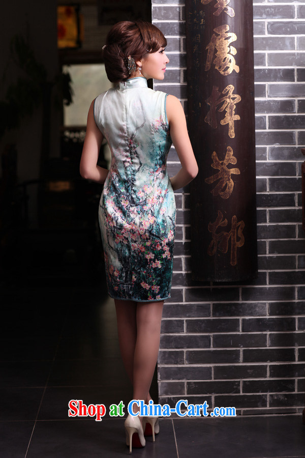 Bird lovers of national spread spring 2015 the new improved stylish sleeveless Silk Cheongsam QD 438 figure XXL pictures, price, brand platters! Elections are good character, the national distribution, so why buy now enjoy more preferential! Health