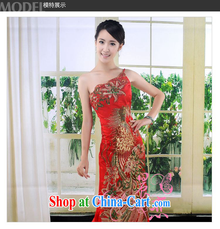 Morning, 2014 new summer fashion improved retro long cheongsam red marriages embroidery cheongsam dress GP 0253 green tail, XXL pictures, price, brand platters! Elections are good character, the national distribution, so why buy now enjoy more preferential! Health