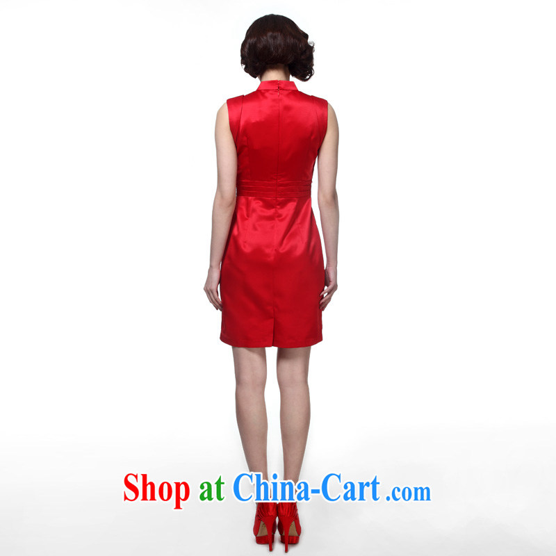 Wood is really the 2015 spring and summer, the autumn assembly language empty bridal toast clothing cheongsam dress dresses package mail 42,742 04 red XXL (A), wood really has to shopping on the Internet