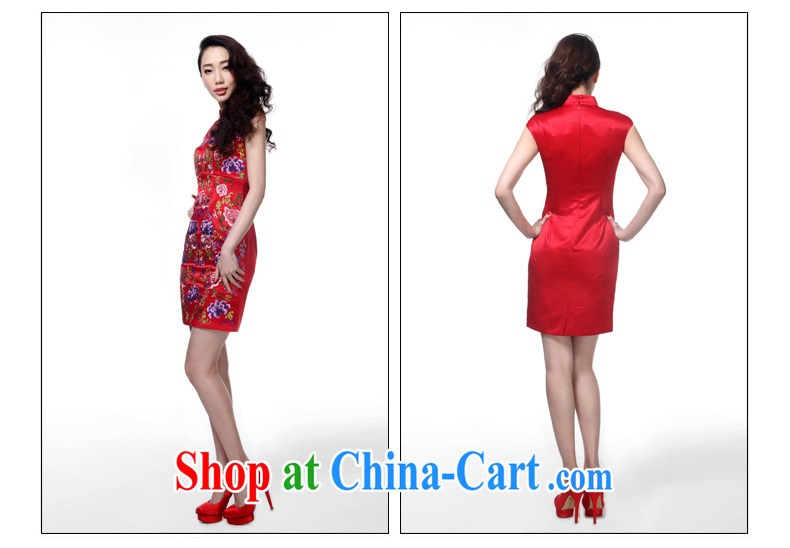 Wood is really the 2015 spring and summer new, improved embroidery cheongsam beauty dress girls dress 04 42,755 red XXL (B) pictures, price, brand platters! Elections are good character, the national distribution, so why buy now enjoy more preferential! Health