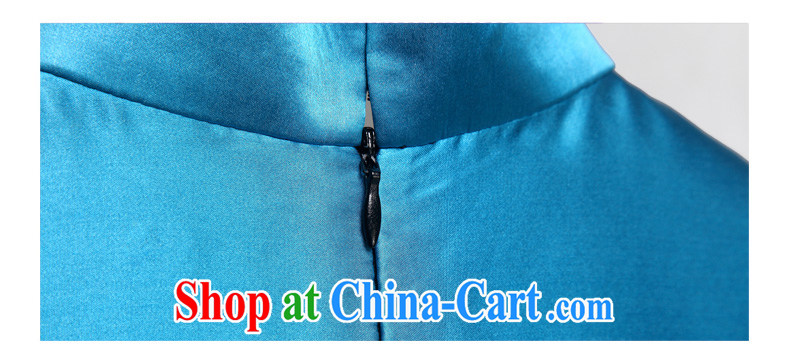 Wood is really the MOZEN 2015 new female short-sleeve elegant silk embroidery cheongsam short cheongsam package mail 00,962 11 light blue XXL pictures, price, brand platters! Elections are good character, the national distribution, so why buy now enjoy more preferential! Health