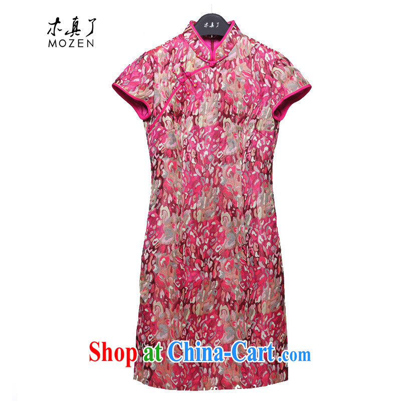 Wood is really the 2015 Chinese Tang with half sleeve dresses and stylish, for cultivating dresses dresses package mail 11,492 19 pink XXXL, wood really has, on-line shopping
