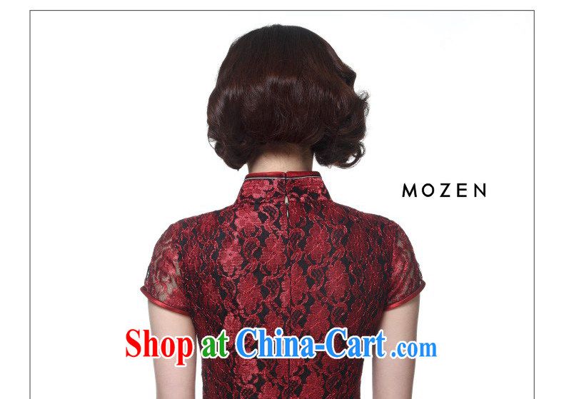 Wood is really the 2015 new Chinese style lace short cheongsam Chinese dresses girls dresses package mail 21,815 04 dark red XXL pictures, price, brand platters! Elections are good character, the national distribution, so why buy now enjoy more preferential! Health