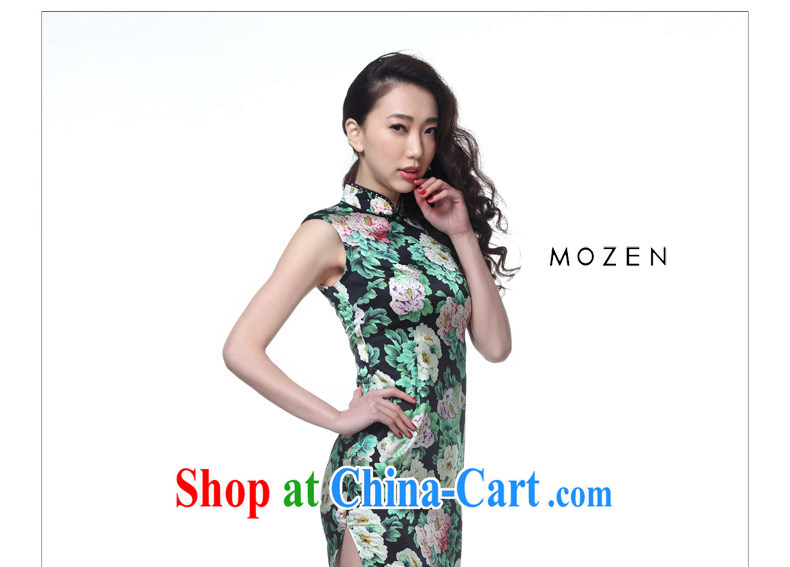 Wood is really the MOZEN 2015 spring and summer new stylish silk stamp short cheongsam dress female package mail 32,372 01 black XXL (A) pictures, price, brand platters! Elections are good character, the national distribution, so why buy now enjoy more preferential! Health