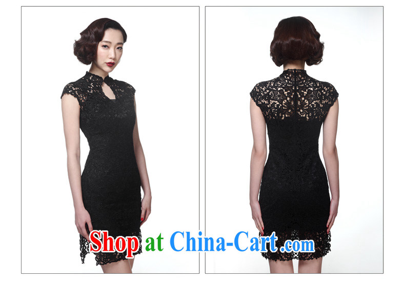 Wood is really the 2015 Chinese high-end dress Openwork short cheongsam dress beauty dresses girl 51,256 04 red XL pictures, price, brand platters! Elections are good character, the national distribution, so why buy now enjoy more preferential! Health