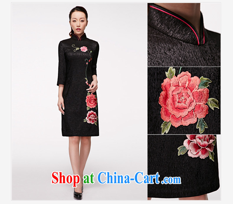 Wood is really the 2015 spring and summer new embroidery, short dresses 7 dresses cuff 22,221 01 black XXL pictures, price, brand platters! Elections are good character, the national distribution, so why buy now enjoy more preferential! Health