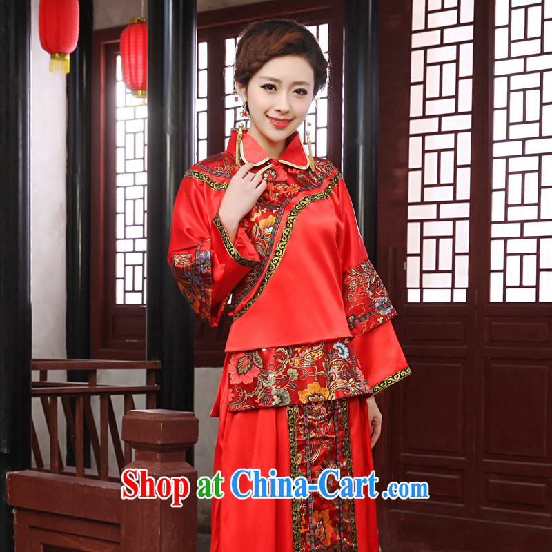 The angels, according to bridal wedding dress uniform toast, Sau Wo service-service-soo and Soo-wo with Bong-winning use Phoenix Chinese Dress classical Chinese marriage clothes red L, Tslyzm, shopping on the Internet