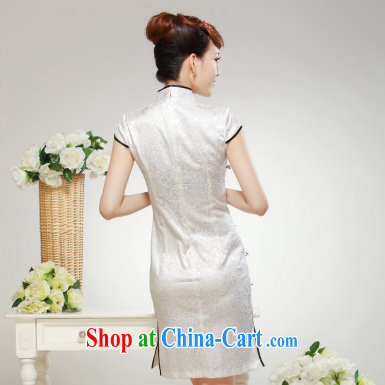 once and for all silence the cheongsam summer 2014 stylish new retro painting embroidery daily leisure cultivating cheongsam dress white 2XL pictures, price, brand platters! Elections are good character, the national distribution, so why buy now enjoy more preferential! Health