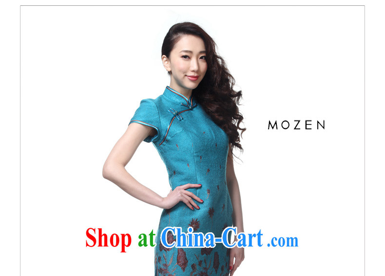 Wood is really the 2015 spring and summer new improved cheongsam dress beauty dresses and elegant Chinese dresses 22,040 11 light blue XXL (A) pictures, price, brand platters! Elections are good character, the national distribution, so why buy now enjoy more preferential! Health