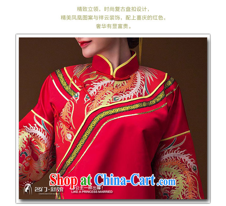 The bride's 2015 new show reel service Phoenix bows use Chinese Dress cheongsam classical red 654 L pictures, price, brand platters! Elections are good character, the national distribution, so why buy now enjoy more preferential! Health