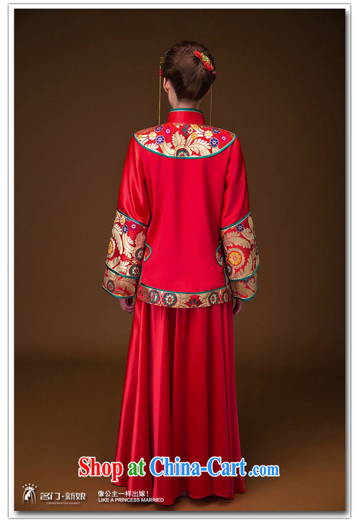 The bride's Stylish retro-soo kimono 2015 New Phoenix cheongsam use red two piece set with 657 L pictures, price, brand platters! Elections are good character, the national distribution, so why buy now enjoy more preferential! Health