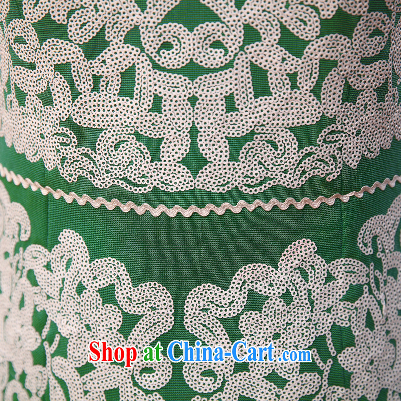 Morning, 2014 new spring fashion improved retro dresses daily short dress vest skirt green XXL, morning land, qipao/Tang, and shopping on the Internet