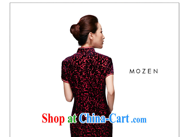 Wood is really a spring 2015 new female Chinese silk dresses, long elegant velvet dress mom with 21,835 16 deep purple XXXXL pictures, price, brand platters! Elections are good character, the national distribution, so why buy now enjoy more preferential! Health