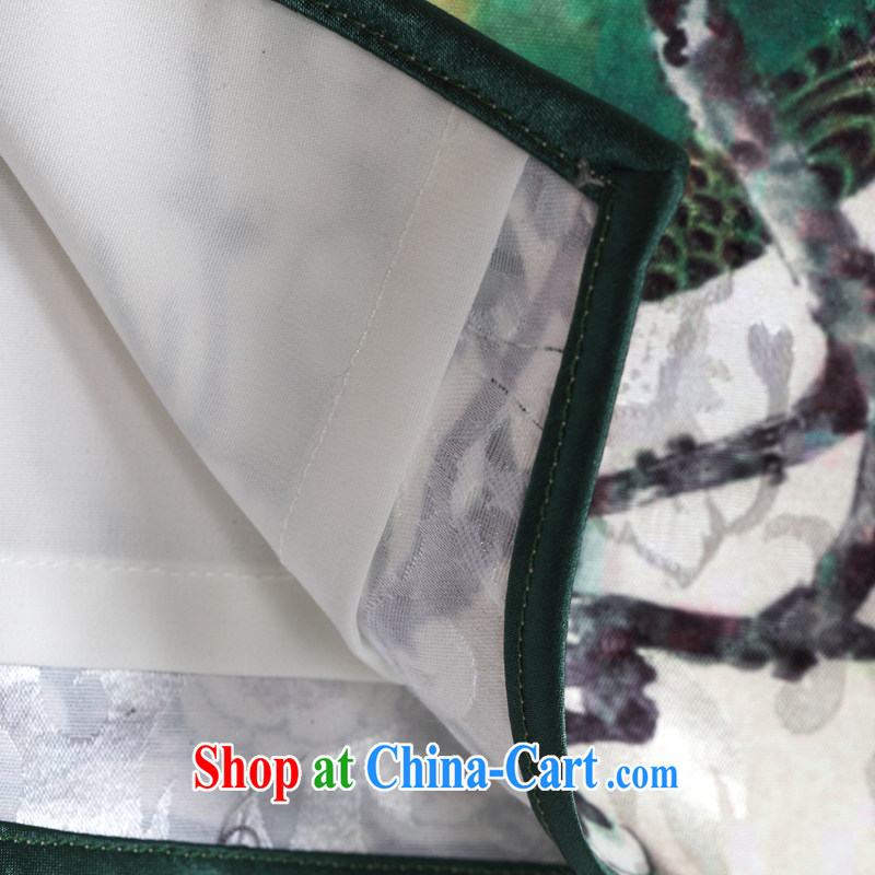 The CYD HO Kwun Tong) and log sticks summer 2015 new elegant Chinese shirt, embroidery ethnic wind Chinese Ma folder TD 4106 white M, Sau looked Tang, and shopping on the Internet