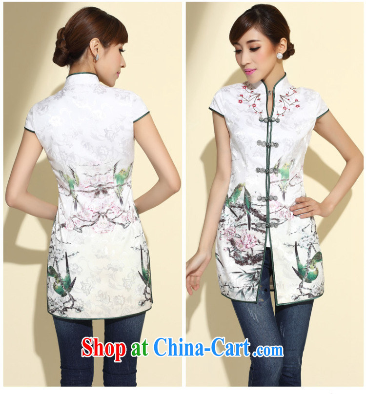 The CYD HO Kwun Tong) and log sticks summer 2015 new elegant Chinese shirt, embroidery ethnic wind Chinese Ma folder TD 4106 white M pictures, price, brand platters! Elections are good character, the national distribution, so why buy now enjoy more preferential! Health