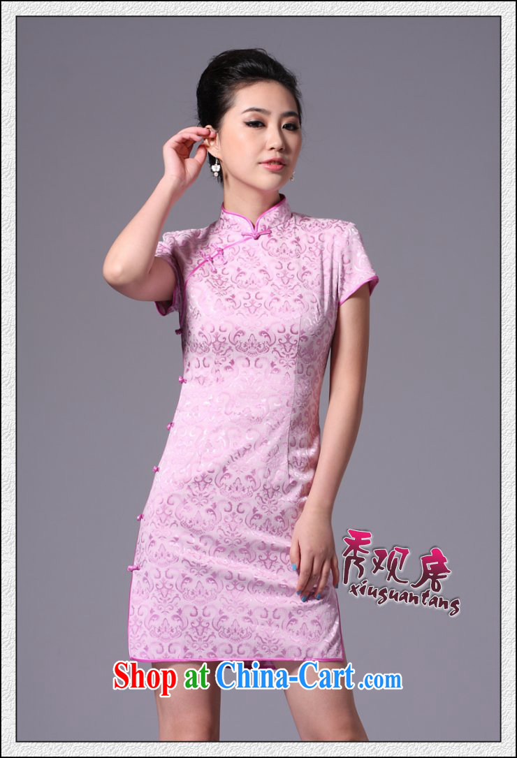 The CYD HO Kwun Tong Chinese impression 2015 classic retro style dresses beauty jacquard cotton improved China Daily cheongsam dress G 33,269 white M pictures, price, brand platters! Elections are good character, the national distribution, so why buy now enjoy more preferential! Health