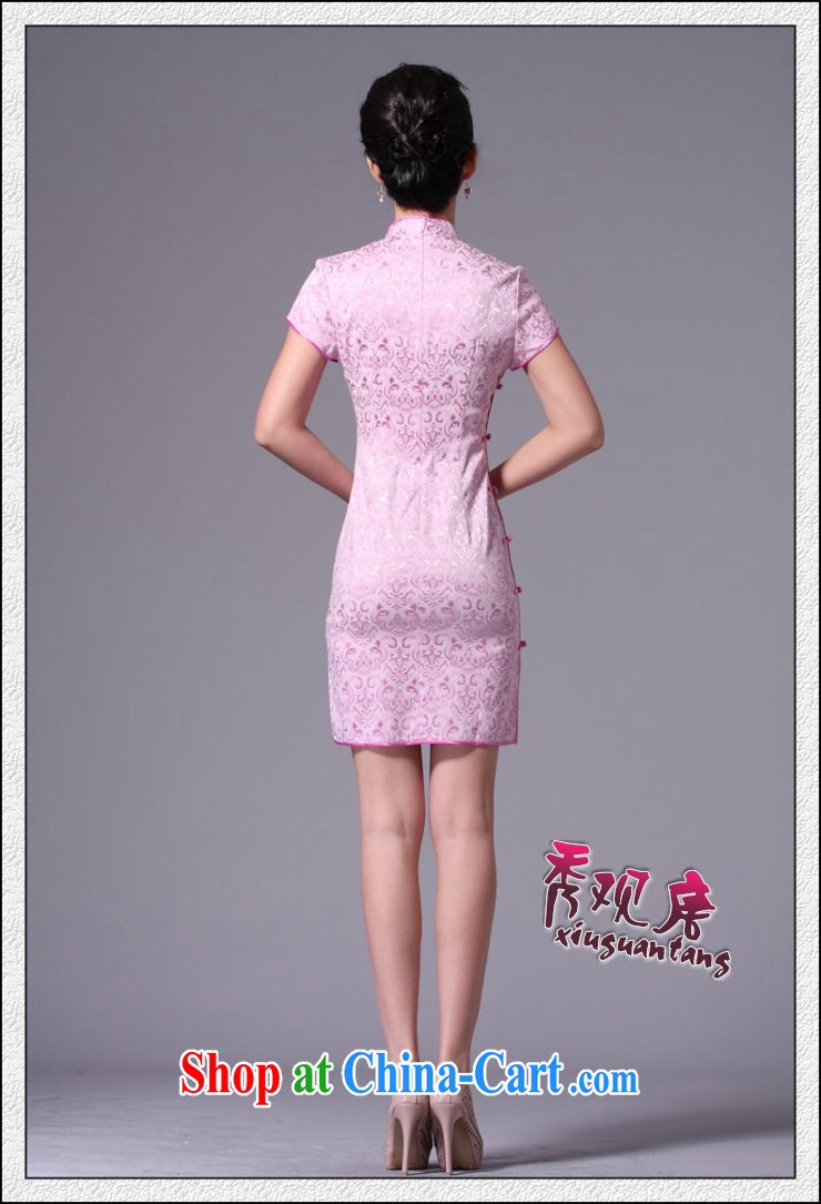 The CYD HO Kwun Tong Chinese impression 2015 classic retro style dresses beauty jacquard cotton improved China Daily cheongsam dress G 33,269 white M pictures, price, brand platters! Elections are good character, the national distribution, so why buy now enjoy more preferential! Health