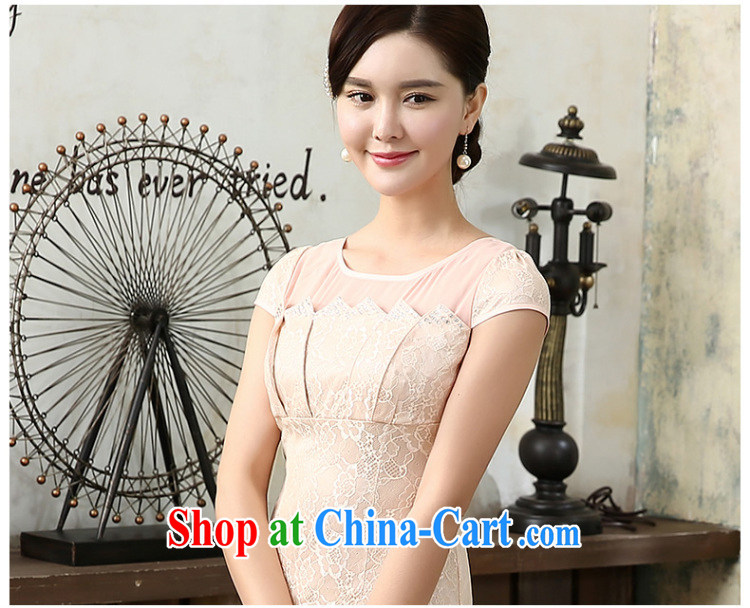 The CYD HO Kwun Tong' is clear, 2015 spring and summer with high-end elegant beauty short cheongsam dress improved, daily outfit QD 4130 pink L pictures, price, brand platters! Elections are good character, the national distribution, so why buy now enjoy more preferential! Health