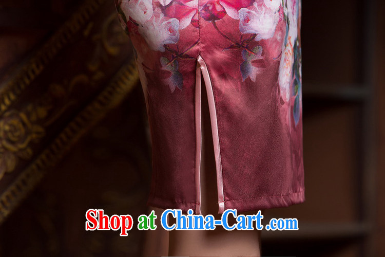 2015 new dresses summer retro improved fashion cheongsam dress, short-day, sincerely robe skirt picture color M pictures, price, brand platters! Elections are good character, the national distribution, so why buy now enjoy more preferential! Health