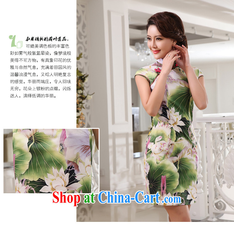 The CYD HO Kwun Tong' Lotus, sexy beauty dresses retro fashion summer 2015 new cotton cheongsam dress G 13,881 purple S pictures, price, brand platters! Elections are good character, the national distribution, so why buy now enjoy more preferential! Health