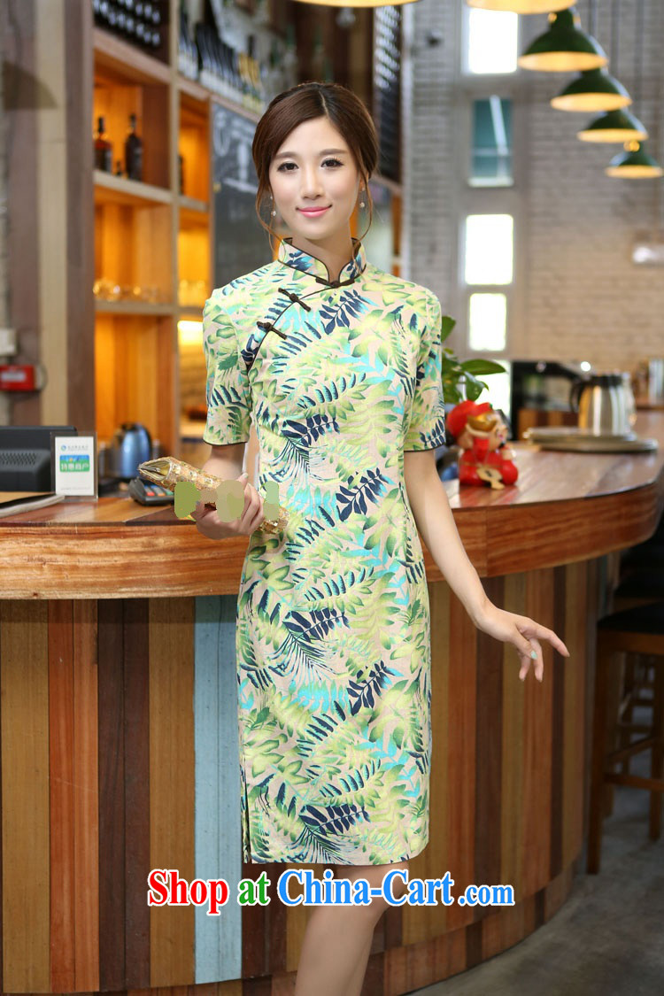 Jessup, 2015, spring and summer China wind female cotton leaves the Commission take the lead hand and knee long cheongsam CQM 648 shade, for XXL pictures, price, brand platters! Elections are good character, the national distribution, so why buy now enjoy more preferential! Health