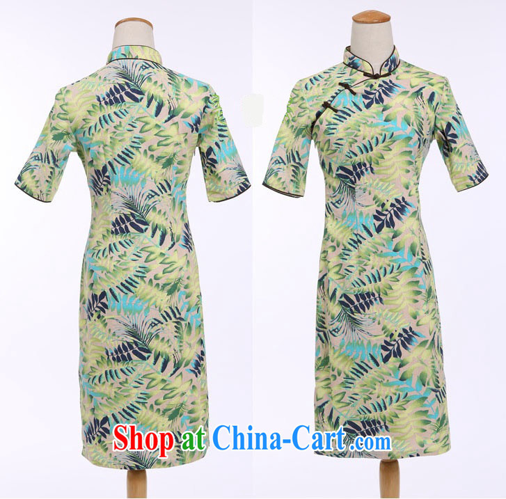 Jessup, 2015, spring and summer China wind female cotton leaves the Commission take the lead hand and knee long cheongsam CQM 648 shade, for XXL pictures, price, brand platters! Elections are good character, the national distribution, so why buy now enjoy more preferential! Health