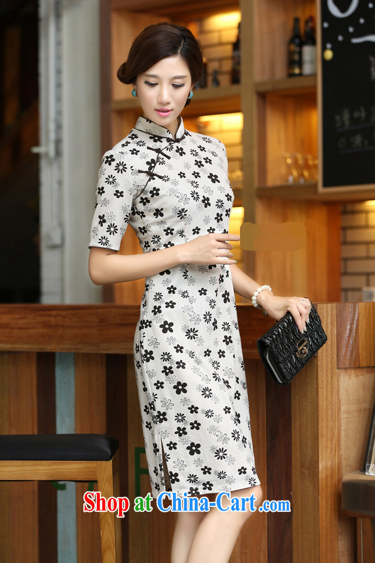 Cheng Kejie, Wiesbaden, 2015 spring and summer new female Chinese wind cotton the cherry blossoms, for manually buckle long dresses qipao CJZ 396 figure XL pictures, price, brand platters! Elections are good character, the national distribution, so why buy now enjoy more preferential! Health