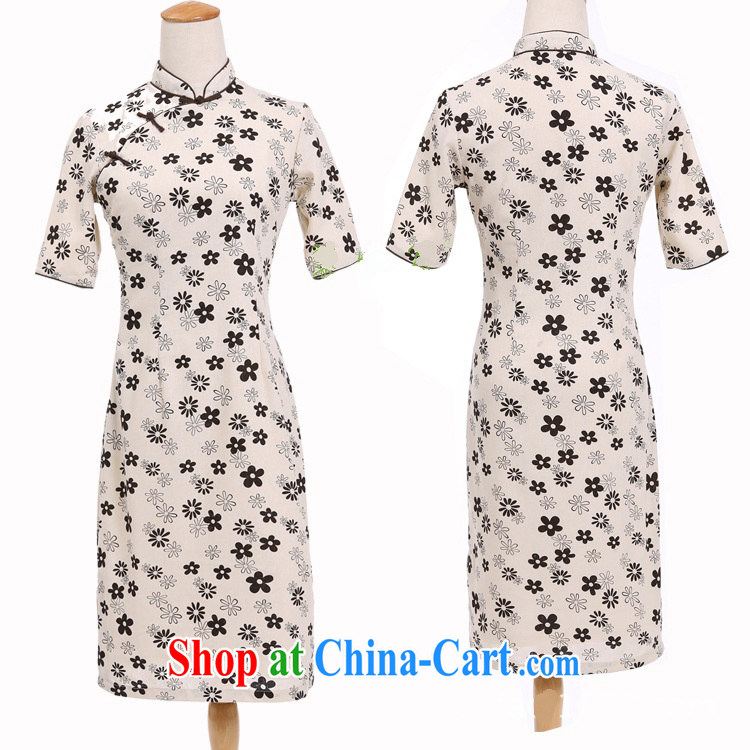 Cheng Kejie, Wiesbaden, 2015 spring and summer new female Chinese wind cotton the cherry blossoms, for manually buckle long dresses qipao CJZ 396 figure XL pictures, price, brand platters! Elections are good character, the national distribution, so why buy now enjoy more preferential! Health