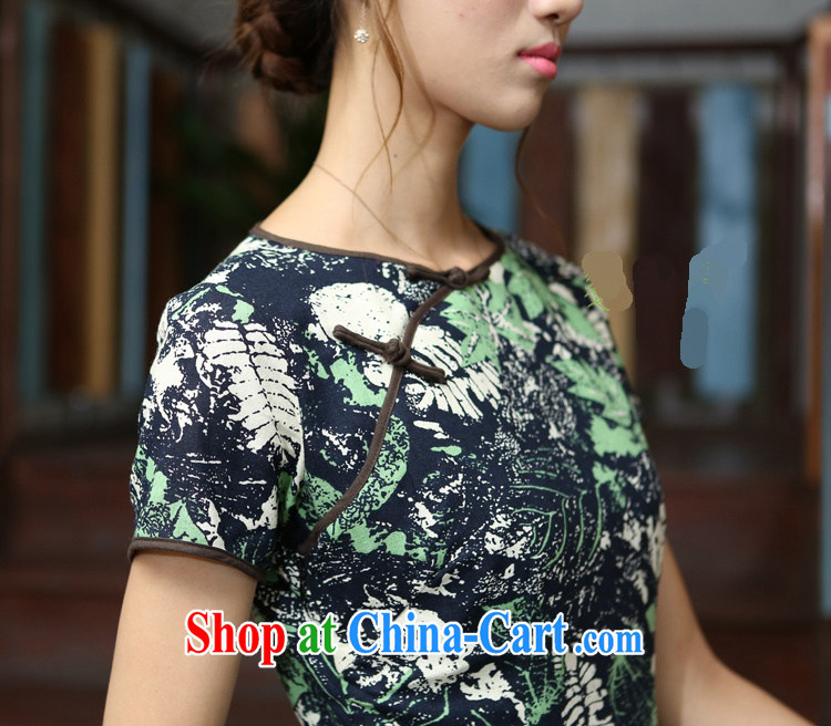 Jessup, The 2015 spring and summer New China wind female cotton twist the collar manual and knee, long dresses qipao CMA 408 figure XL pictures, price, brand platters! Elections are good character, the national distribution, so why buy now enjoy more preferential! Health