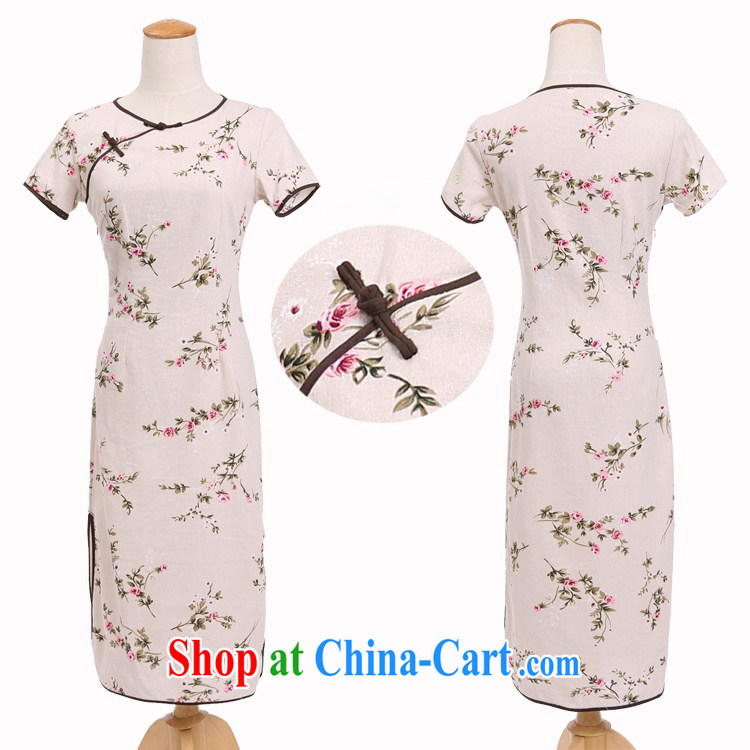 Jessup, 2015 spring and summer new female national round-collar, long, cultivating manual for improved stylish linen dresses qipao CKK 438 figure XXL pictures, price, brand platters! Elections are good character, the national distribution, so why buy now enjoy more preferential! Health