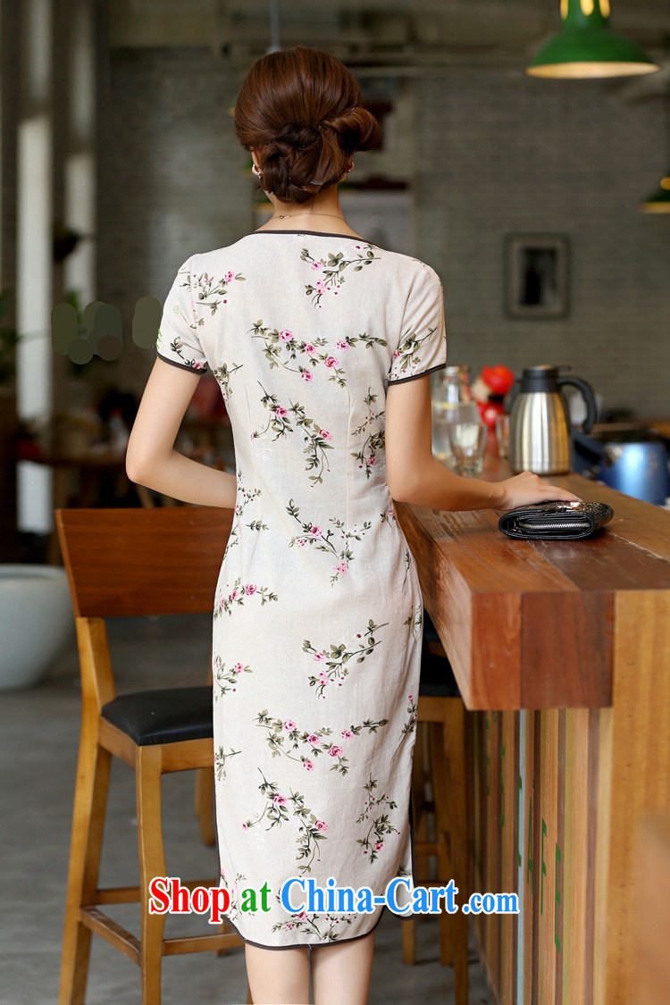 Jessup, 2015 spring and summer new female national round-collar, long, cultivating manual for improved stylish linen dresses qipao CKK 438 figure XXL pictures, price, brand platters! Elections are good character, the national distribution, so why buy now enjoy more preferential! Health