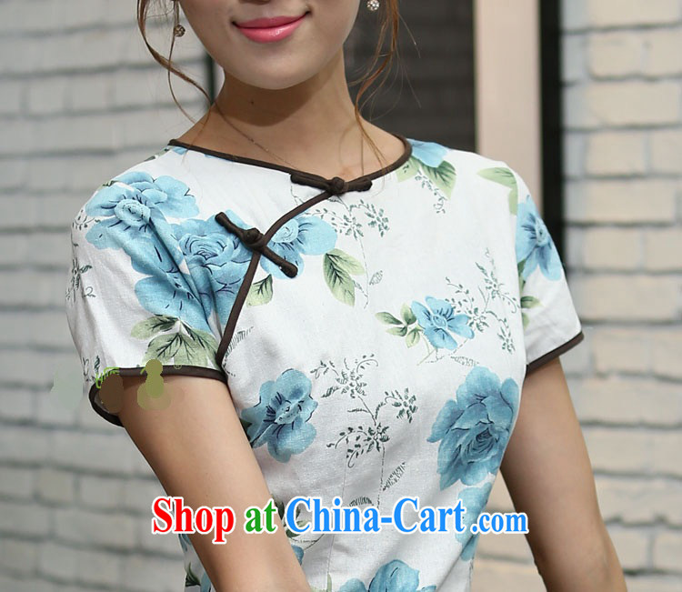 Jessup, 2015 spring and summer new female Ethnic Wind round-collar beauty manual buckle long improved linen dresses qipao CUZ 897 figure XXL pictures, price, brand platters! Elections are good character, the national distribution, so why buy now enjoy more preferential! Health