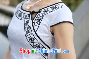 The CYD HO Kwun Tong' Sun Flower 2015 summer improved cotton robes fashion sense of ethnic wind cheongsam dress G 13,516 white M pictures, price, brand platters! Elections are good character, the national distribution, so why buy now enjoy more preferential! Health