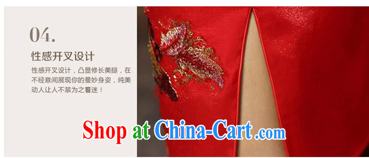 Early definition 2015 new improved stylish dresses bridal short cheongsam wedding bridesmaid dresses serving toast red L pictures, price, brand platters! Elections are good character, the national distribution, so why buy now enjoy more preferential! Health