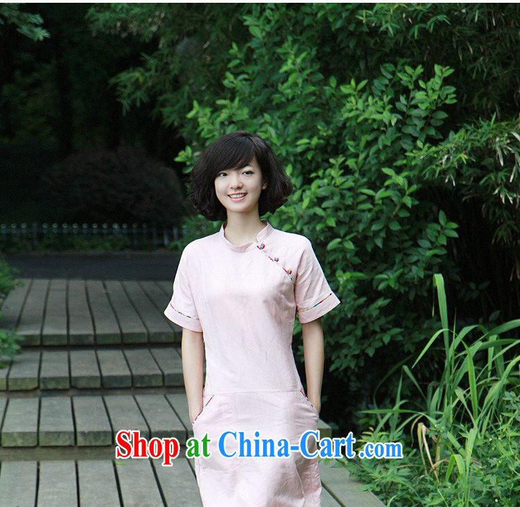 To prevent the original L . Wang designer brand summer new Zhejiang West Lake antique Ethnic Wind improved cheongsam linen dresses S 094 G toner XL pictures, price, brand platters! Elections are good character, the national distribution, so why buy now enjoy more preferential! Health