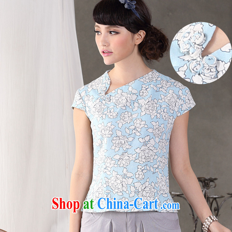 Jessup, 2015 spring and summer clothes and fresh art Van Belle Lune collar linen and stylish improved cheongsam shirt summer shirt CGN 250 figure XL pictures, price, brand platters! Elections are good character, the national distribution, so why buy now enjoy more preferential! Health