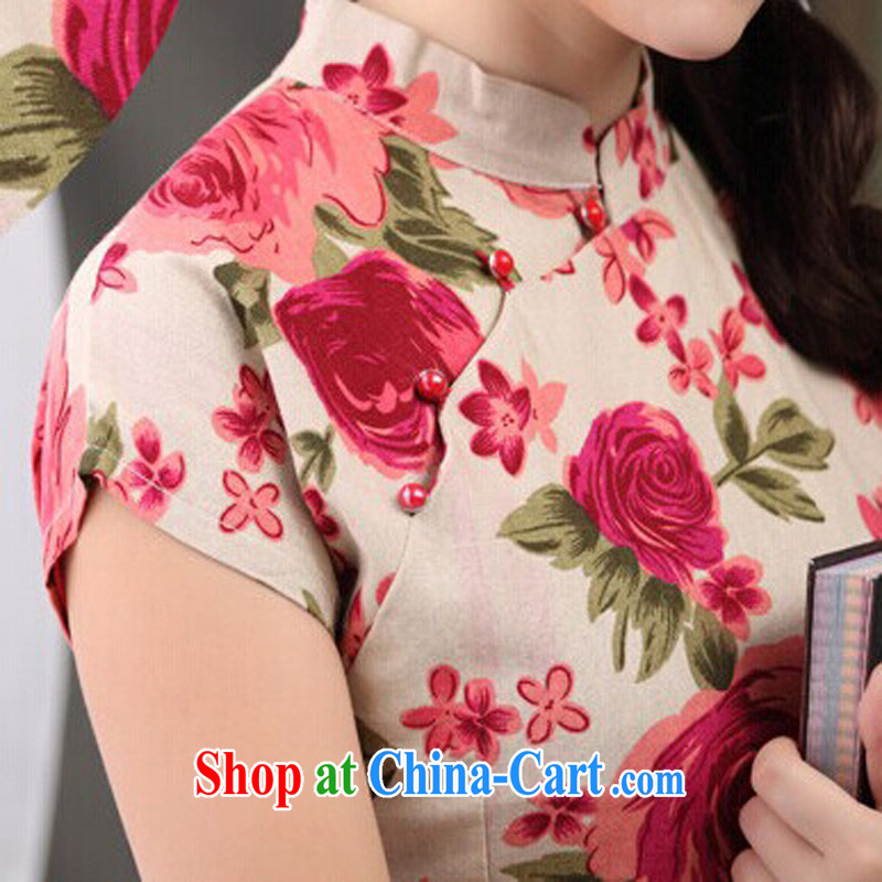 Jessup, 2015, spring and summer, female Red volunteered small, for a tight-sleeved improved Chinese T-shirt shirt Chinese 811 CQP figure L, Jessup, and shopping on the Internet
