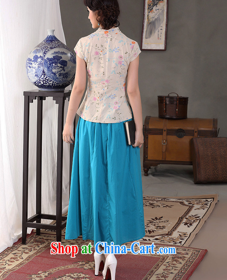 Jessup, 2015 spring and summer female Chinese neo-classical manual tie cotton the linen dresses and stylish Chinese T-shirt shirt CRQ 665 small business a flower XXL pictures, price, brand platters! Elections are good character, the national distribution, so why buy now enjoy more preferential! Health