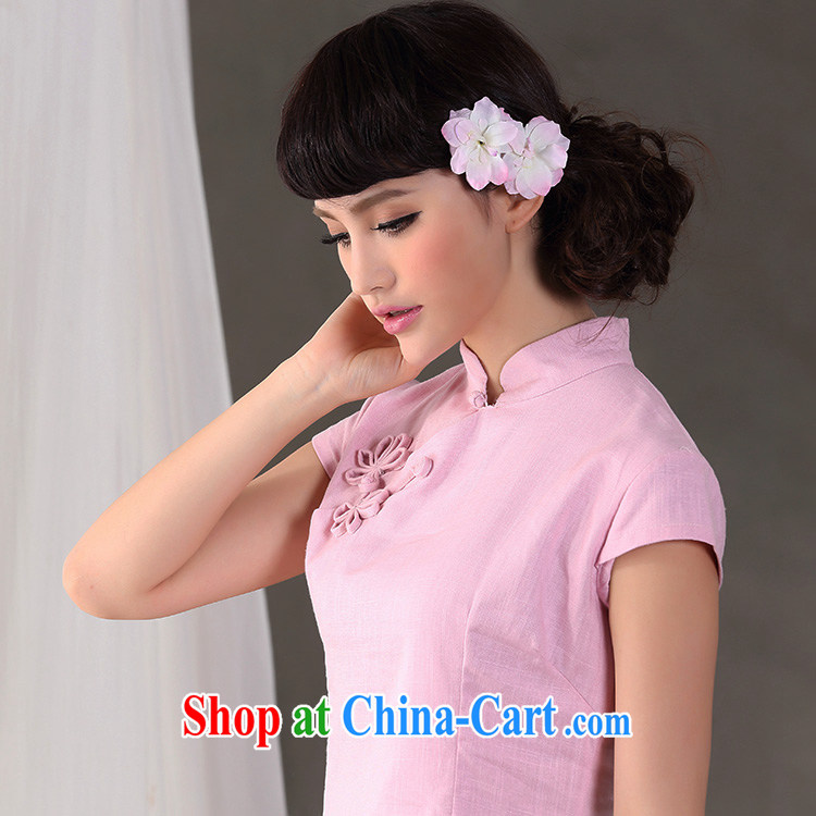 Jack Plug, spring and summer clothes, for improved manual tie cotton the cheongsam Chinese T-shirt Chinese shirt CVE 810 pink XXL pictures, price, brand platters! Elections are good character, the national distribution, so why buy now enjoy more preferential! Health